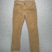 Levis 514 Straight Fit Corduroy Pants Mens 34x34 Tan Khaki 5-Pocket Trousers