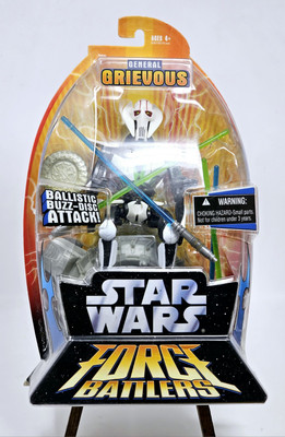 General Grievous Star Wars Force Battlers Ballistic Buzz-Disc Attack Sealed 2005