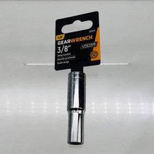GearWrench 80511 Deep Socket 3/8" 12-Point with 3/8" Drive Polished Alloy Steel