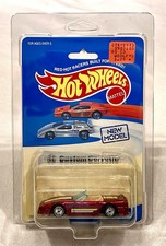 1989 Hot Wheels Custom Corvette Convertible Experimental Card ERROR Small Tires