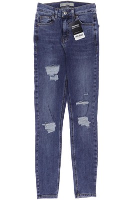 Topshop Jeans Damen Hose Denim Jeanshose Gr. W25 Baumwolle Blau #jaf1hvh