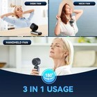 Rechargeable Handheld Turbo Fan with Digital Display Portable Travel Mini Fan