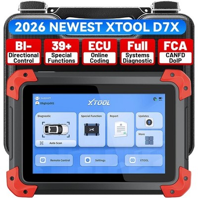XTOOL D7X OBD2 Scanner Bidirectional Diagnostic Tool ECU Coding Key Programmer