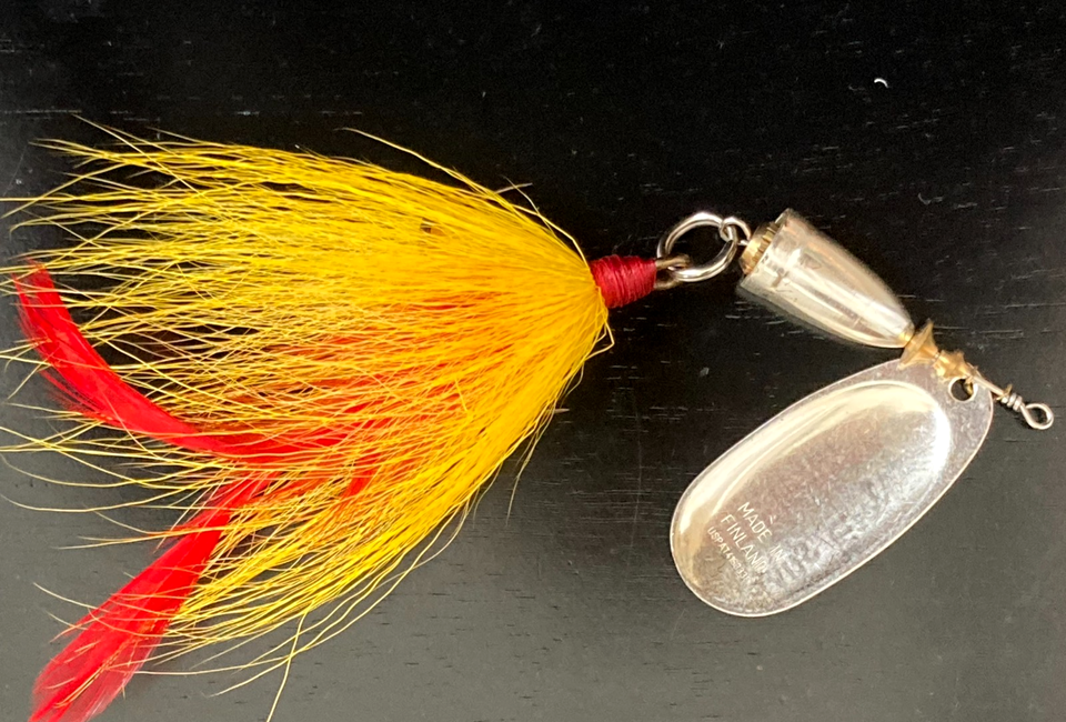 Cuiller Tournante Vintage Blue Fox Vibrax Minnowchaser 1/2 Oz - Truite Arc-en-ciel - Neuf