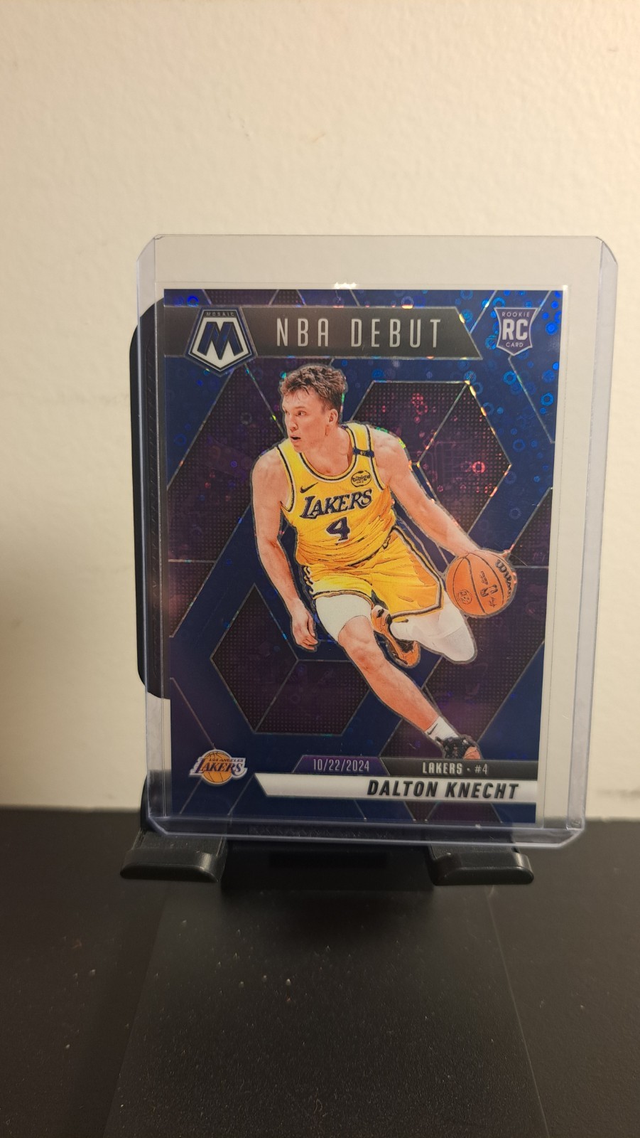 2024-25 Mosaic Dalton Knecht RC Fast Break Blue NBA Debut #/85 Lakers