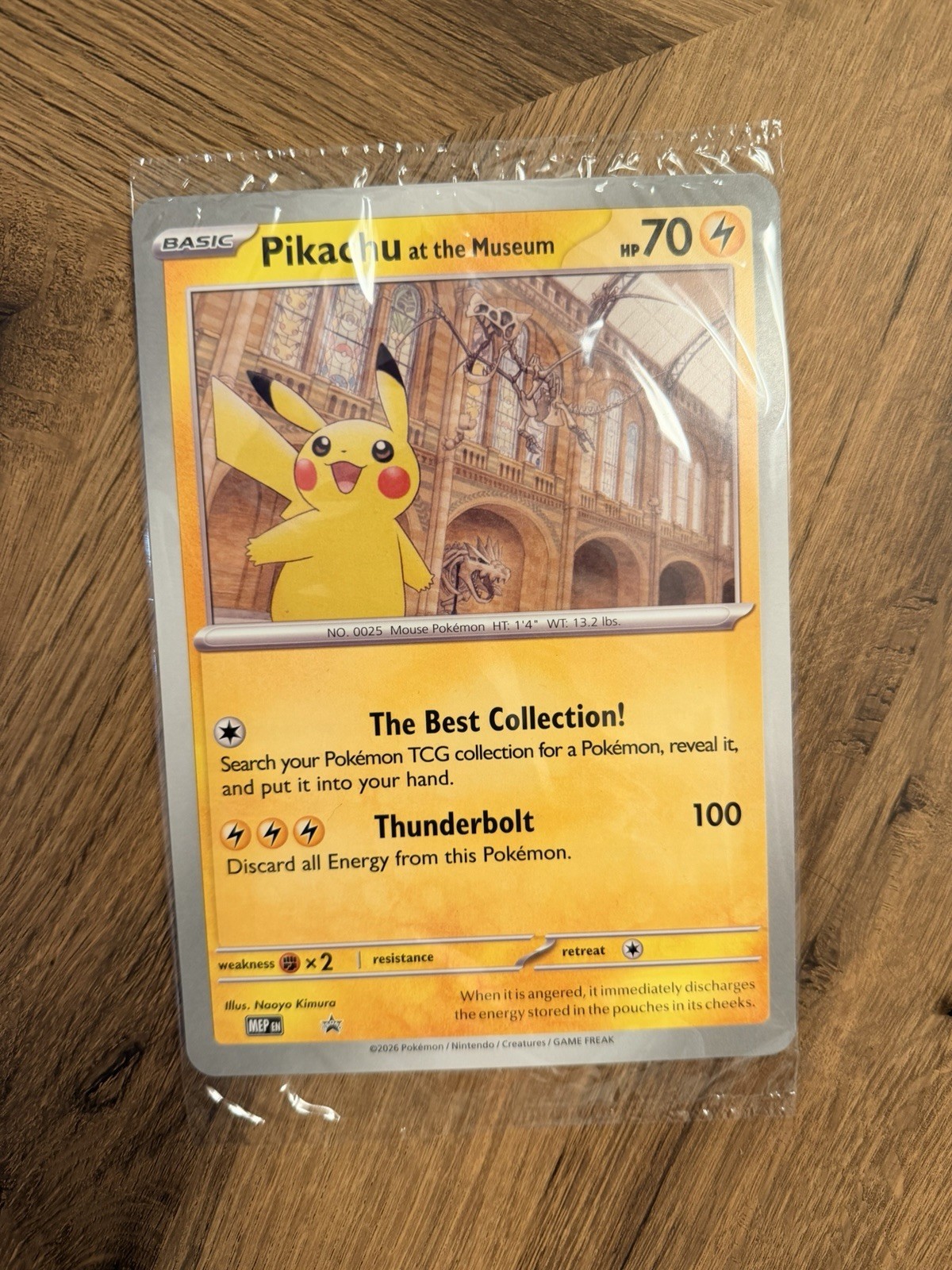 Pikachu At The Museum Jumbo Promo
