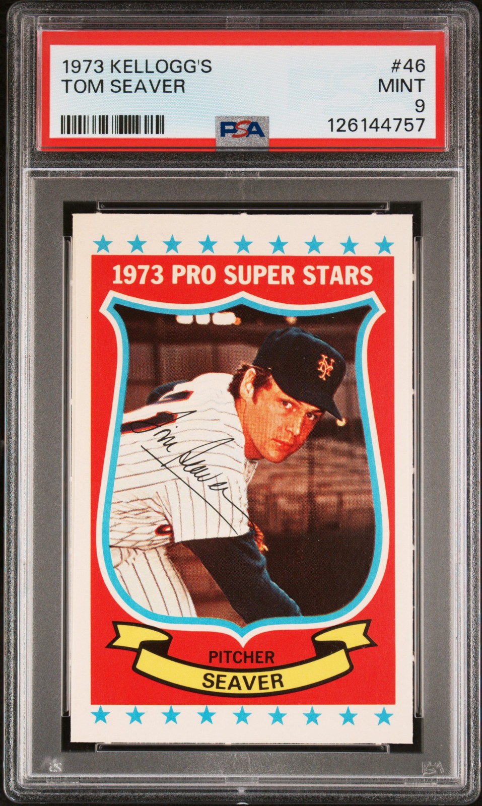 1973 KELLOGG'S #46 TOM SEAVER PSA 9