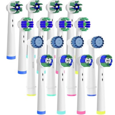 16 Stück Aufsteckbürsten Kompatibel mit Oral B Elektrische Zahnbürste Sensitive