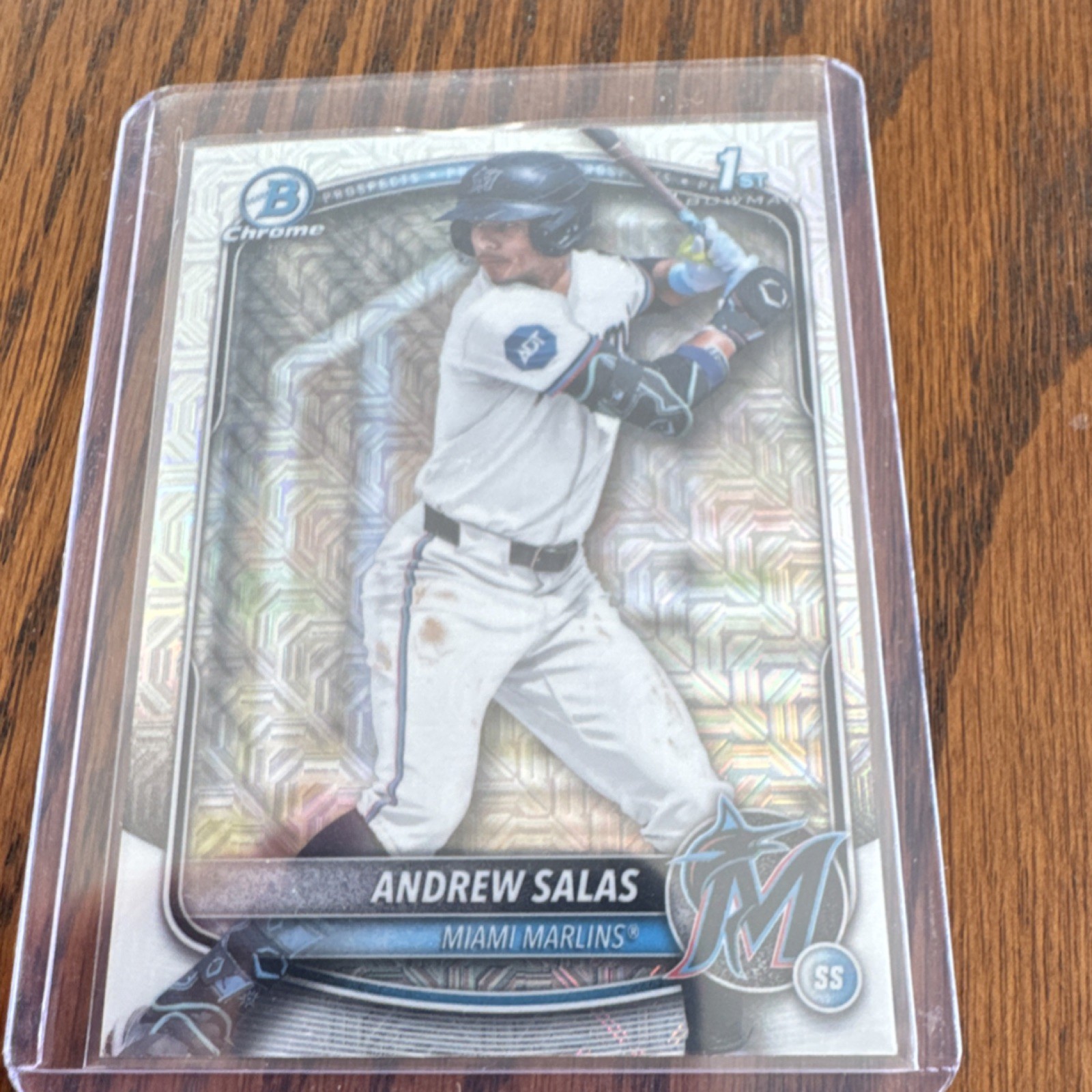 2025 Bowman Chrome [Prospects] Andrew Salas #BCP-156 Miami Marlins 1st Bowman