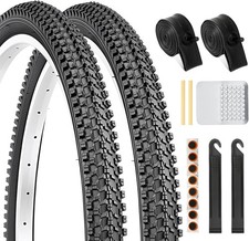 2 Pack 26 X 1.95 Mountain Bike Tire Set 26 Inch Folding Replacement Puncture- 2 Pack 26 X 1.95 Mountain Bike Tire Set 26 Inch Folding Replacement Puncture-
