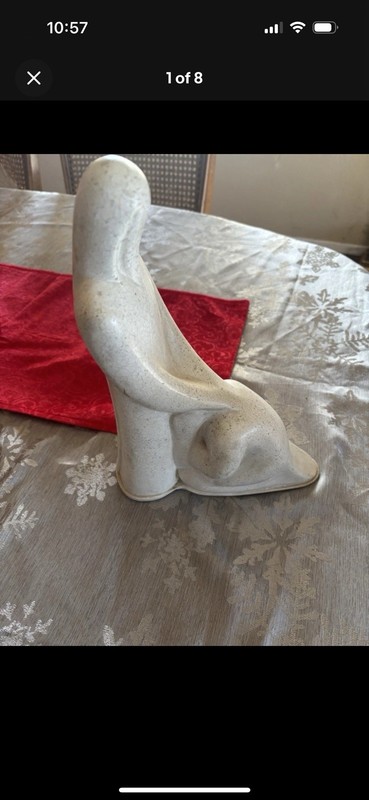 Vintage Preston L Prescott Authentic Carved Stone Piece Signed