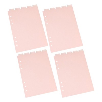 20Sheet A5 Binder Dividers: Tab Paper Index Divider - Tabs Page for 6-Holes
