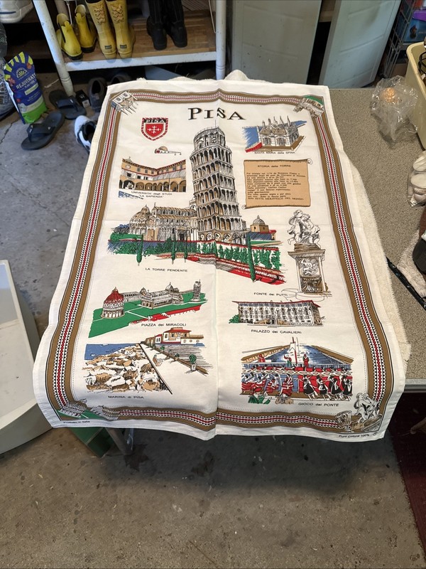 Italian Dish Towels Lot Of Three 33x21