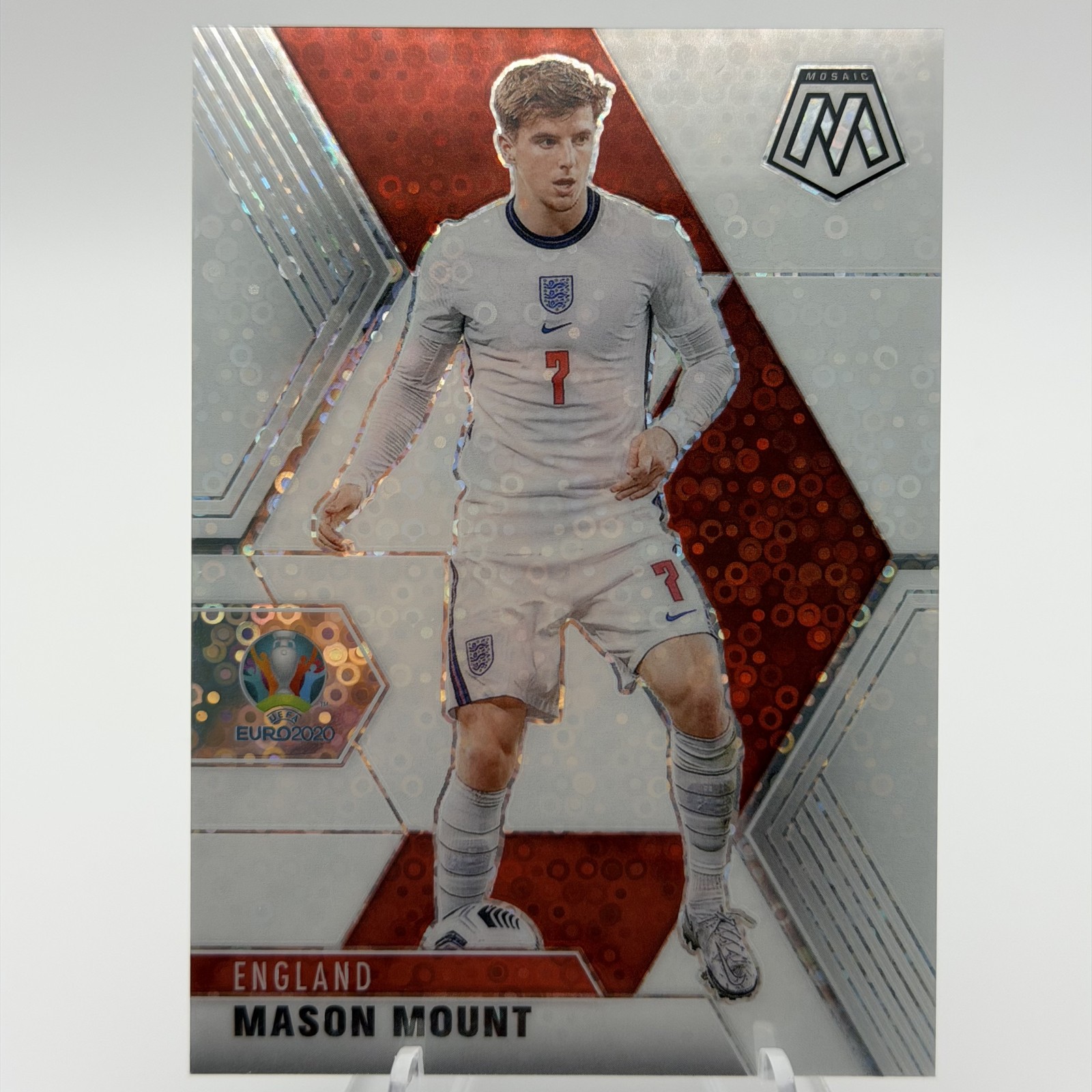 2021 Panini Mosaic UEFA Euro 2020 - Mason Mount #103 White Circles Prizm /25