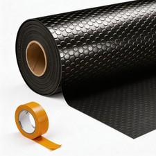 7.5 x 17 FT Garage Floor Mat Roll,Thickened Coin Plate PVC Floor Protector Ma...