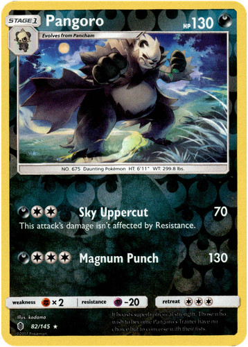 Pangoro - 82/145 - Guardians Rising - Reverse Holo
