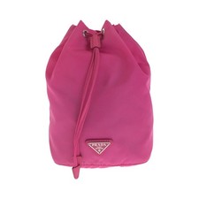 Prada Nylon Pouch Women Pink One Size