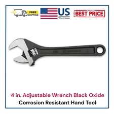 4 in. Black Oxide Adjustable Wrench
