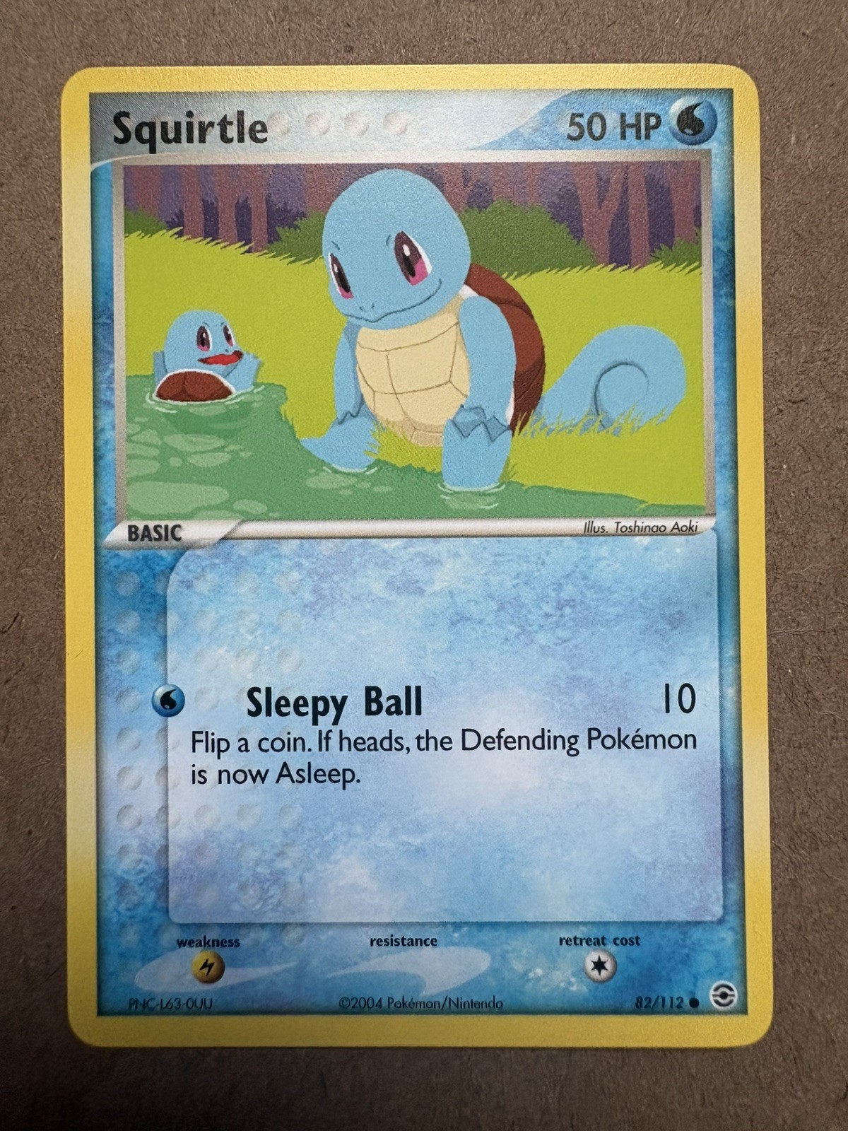 2004 Pokemon TCG - Squirtle - 82/112 EX Fire red & Leaf Green - NM