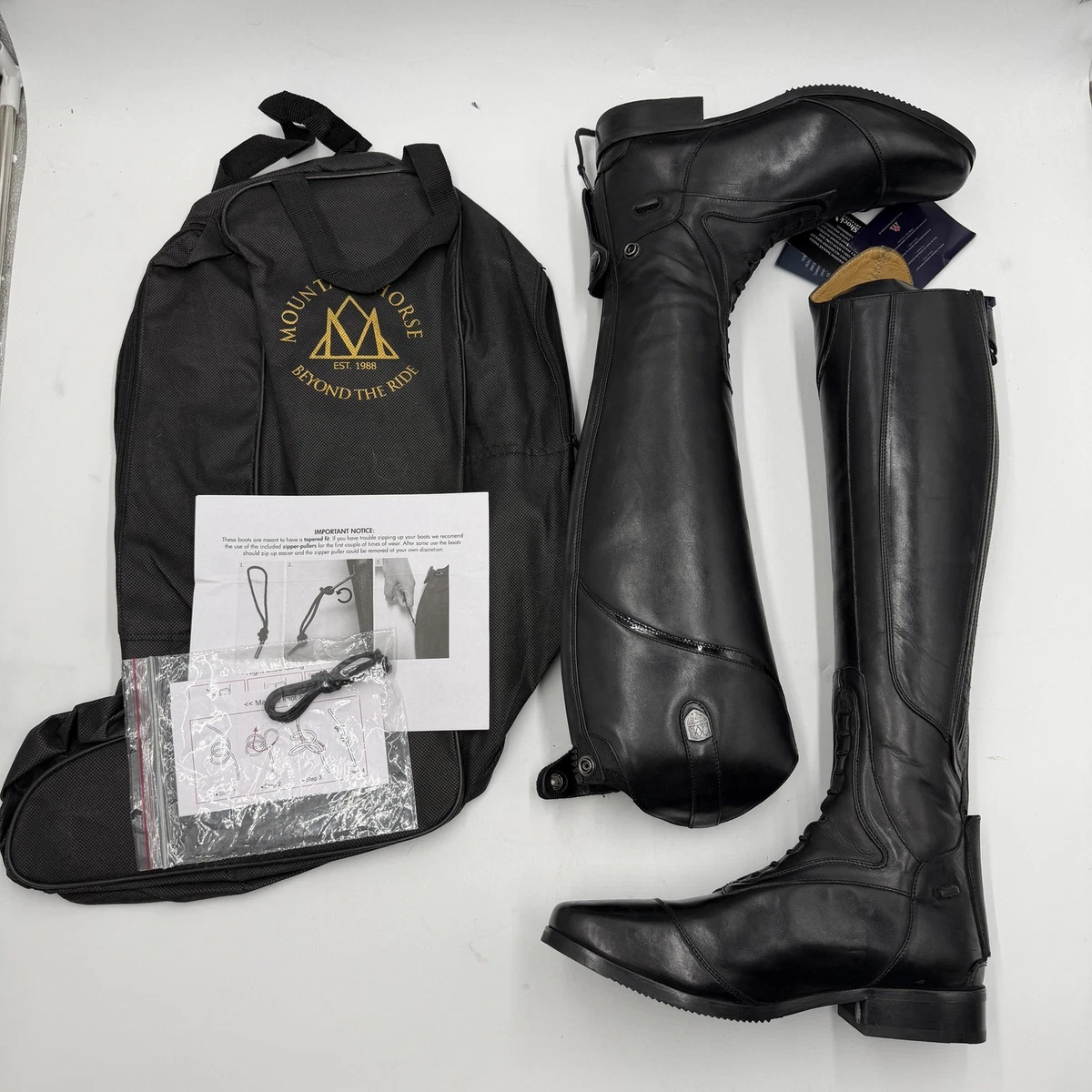 Bottes équitation The Rider Femme Taille 10 M Cuir Italien Occasion