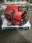 Dalton Schultz Autographed Houston Texans Rave Mini Speed Helmet Beckett