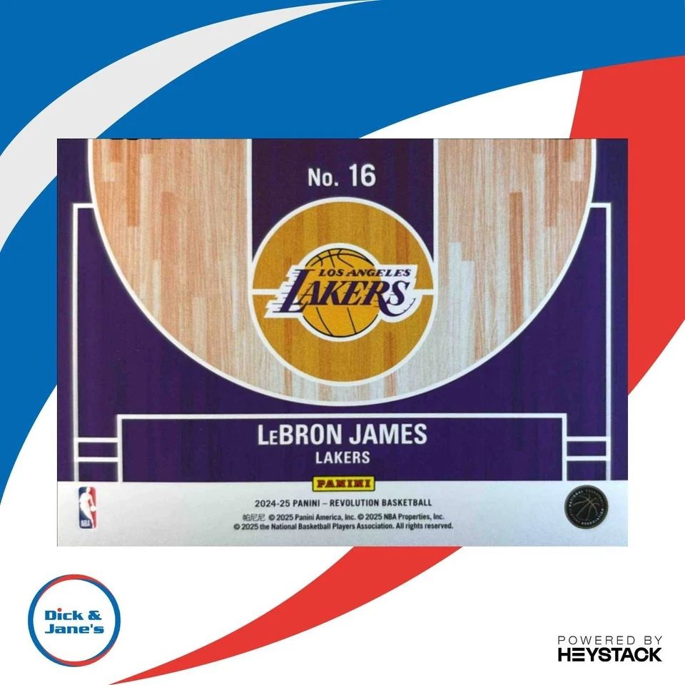 2024-25 Panini Revolution LeBron James Prime Time Performers #16 Lakers Foto 2 de 4