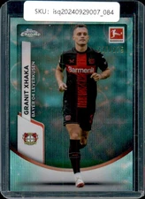 2024 Topps Chrome Bundesliga Granit Xhaka /275 aqua choice wave #67