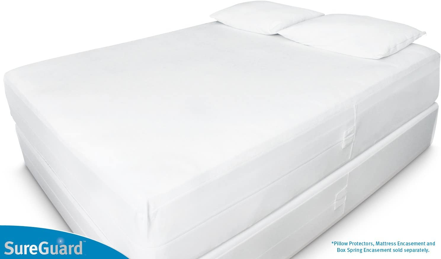 Queen (13-16 In. Deep) Sureguard Mattress Encasement - 100% Waterproof, Bed Bug