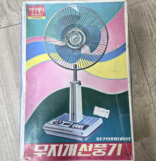 Vintage Academy Rainbow Fan Plastic Model Kit RE-14 1/3 Scale NOS Korea 1980s
