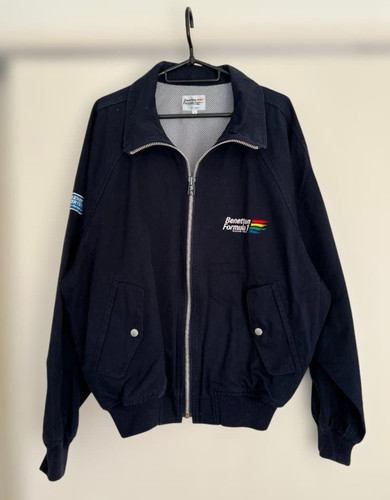 Benetton, Vintage Benetton Formula 1 Navy Jacket Size L From Japan Used