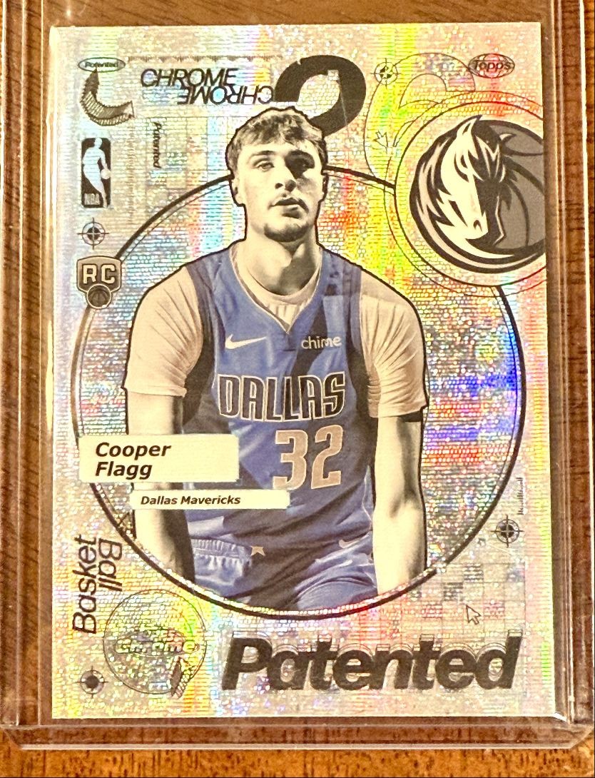 COOPER FLAGG 2025-26 TOPPS CHROME PATENTED ROOKIE CASE HIT SSP RC Q0296