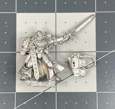 Classic 40K SPACE MARINE CAPTAIN metal 3rd edition GW 90s oldhammer citadel BC26