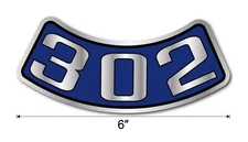 NEW 302 Air Cleaner Decal Bumper Sticker for Ford Classic FOMOCO USA