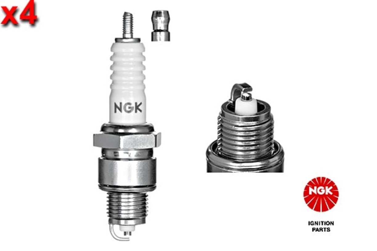 NGK 4x Spark Plug For CITROEN DACIA DAF FIAT FORD MERCEDES OPEL 53-04 7554445