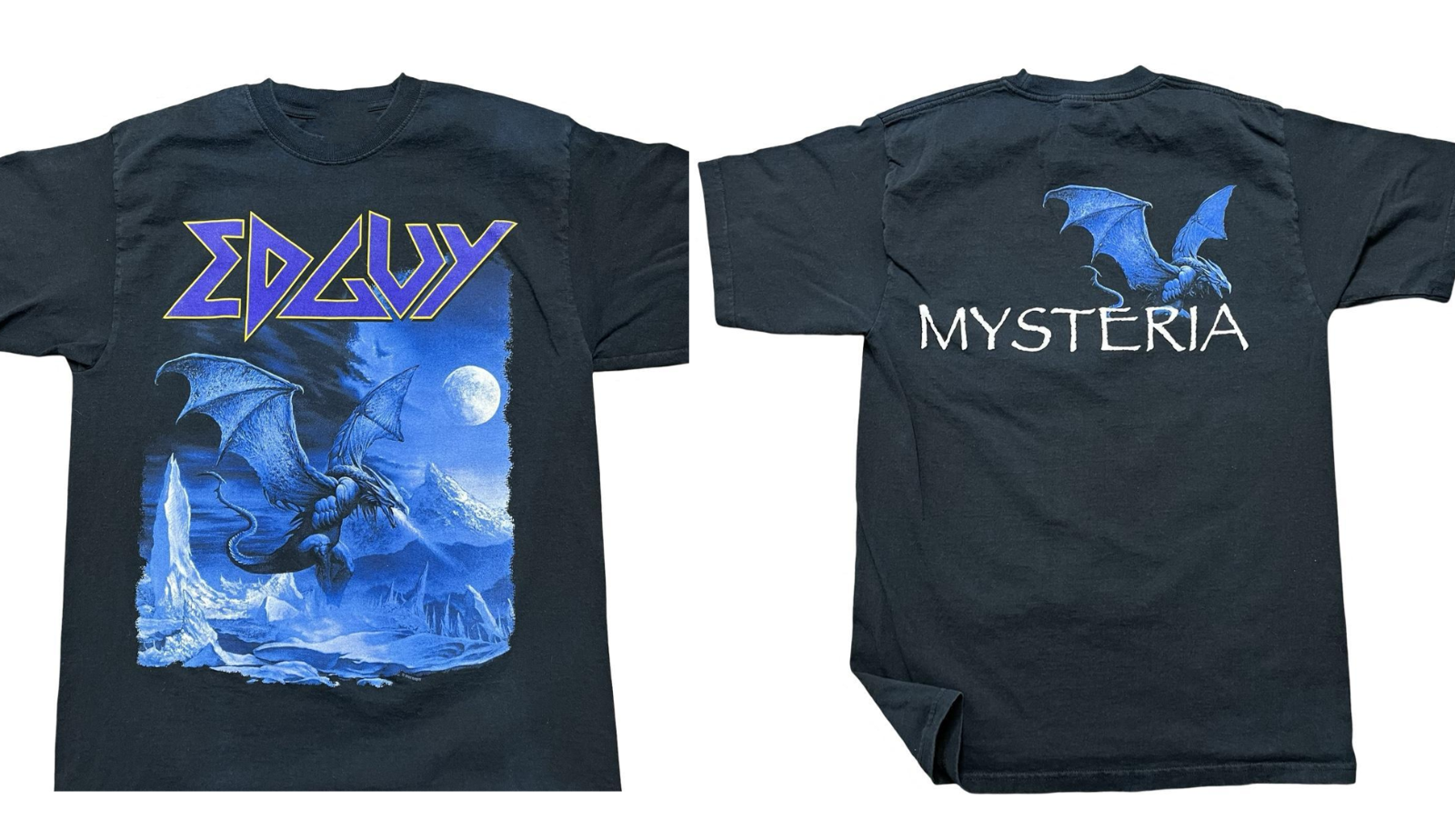 VTG Edguy Band My Steria Album Short Sleeve Cotton Black S-5XL T Shirt SE707