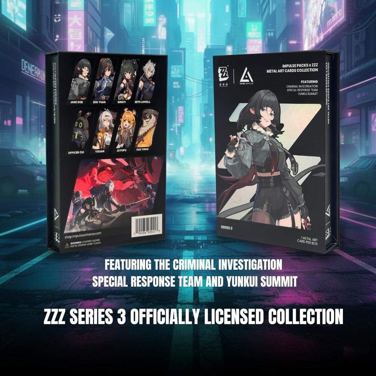 Zenless Zone Zero Anime Impulse Pack Metal Art Card - ZZZ Series 3