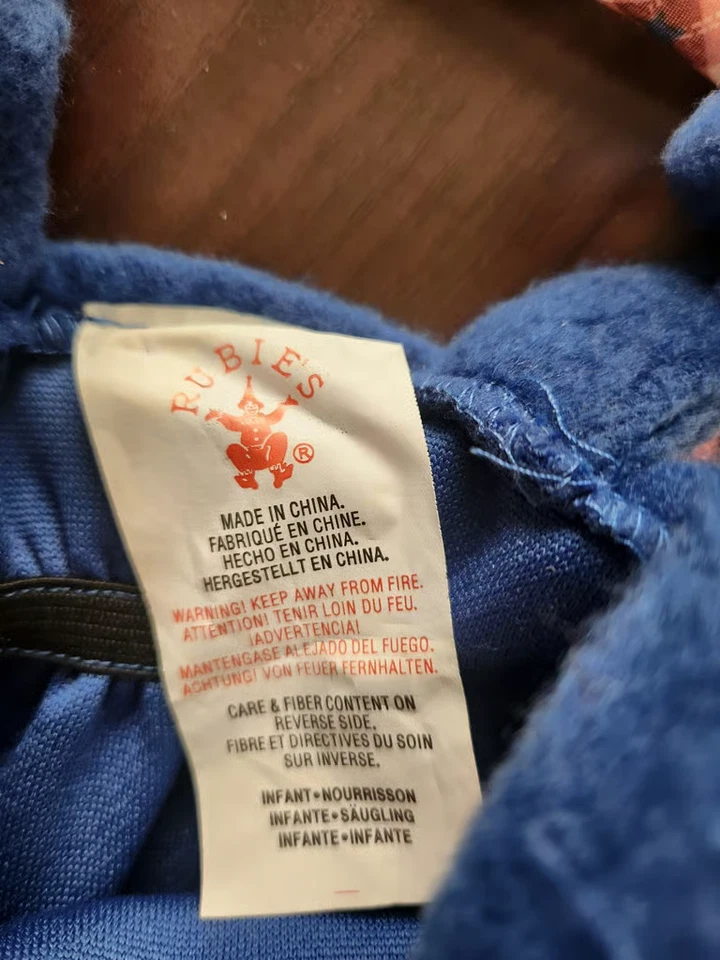 Disfraz de Halloween Marinero Ragamuffin Infantil Talla Infantil 6-12 Meses 3 Piezas Foto 4 de 4