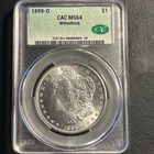 1899-O Morgan Silver Dollar CAC MS64 Witterbrick