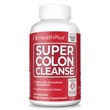 Health Plus Super Colon Cleanse Helps with Constipation Capsules 530mg 240 Count