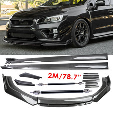 Carbon Fiber Side Skirt Rear Front Bumper Lip Splitter For Subaru Wrx Sti