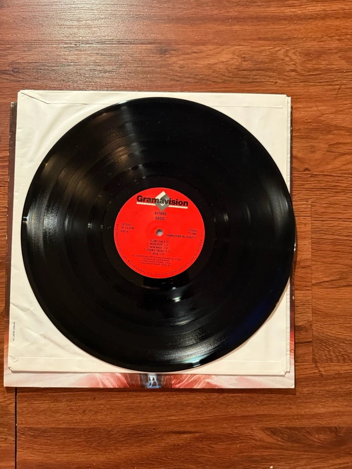 " OASIS " ~ KITARO ~ Lp ~~ Gramsvision 1985 - Image 4 of 4