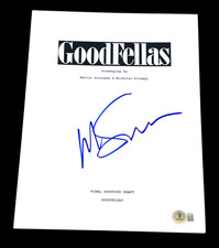MARTIN SCORSESE SIGNED AUTOGRAPH MOVIE SCRIPT GOODFELLAS BECKETT BAS COA AUTO X7