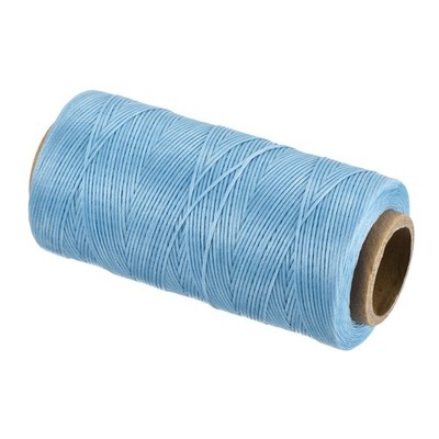 197 Yard 1mm 210D Flat Waxed Thread Polyester, Light Blue