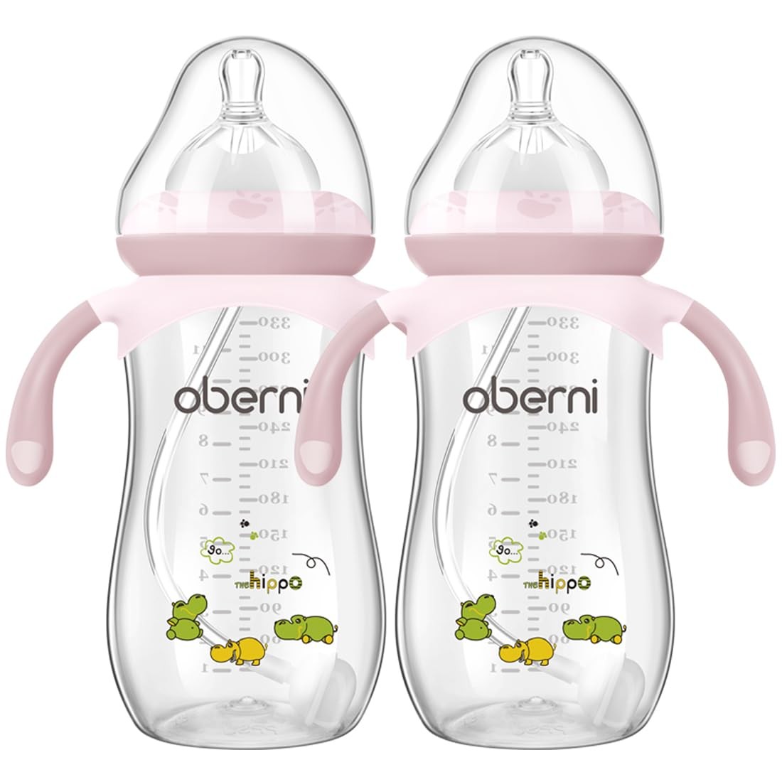 Milk Bottle 330ml/11oz, Anti-Colic Baby Bottle with Fast Var