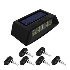 6 Sensor Tpms Wireless Solar Tire Pressure Monitor Internal Sensors Truck Rv