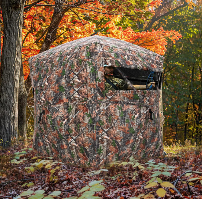 Portable Hunting Blind 270° See Through 2-3 Person Pop Up Tent