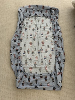 Vintage Ralph Lauren Polo Striped Teddy Bear Comforter & Twin