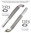 Flexible Header for Canister Muffler EME100 DLE111 DLE120CC Gas Engine RC Plane