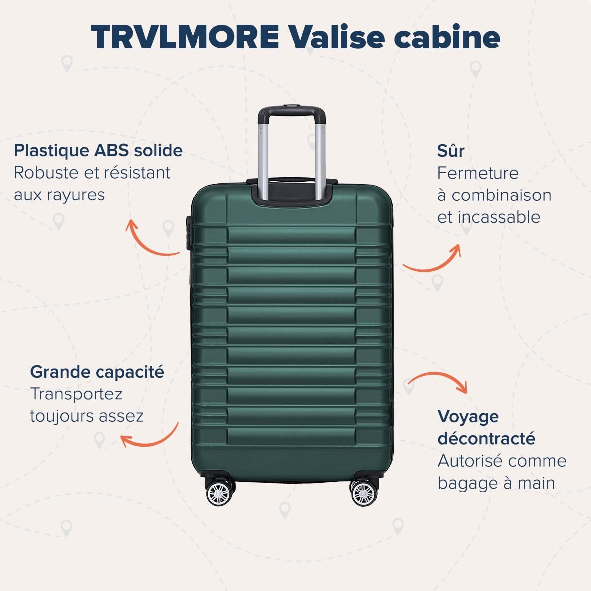 Valise Cabine 55x35x25 Bagages Cabine Bagage Cabine 55x35x25