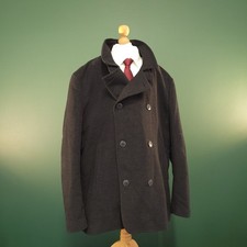 Next Italian Moleskin Pea Coat Mens 2XL Grey ...